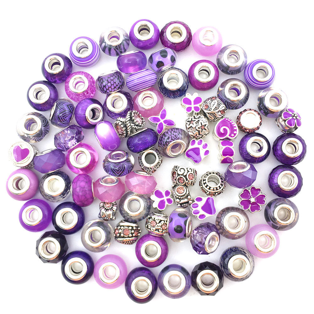 Wholesale 80PCS/Pack Alloy Point Drill Beads 10mm Bracelet Accessories